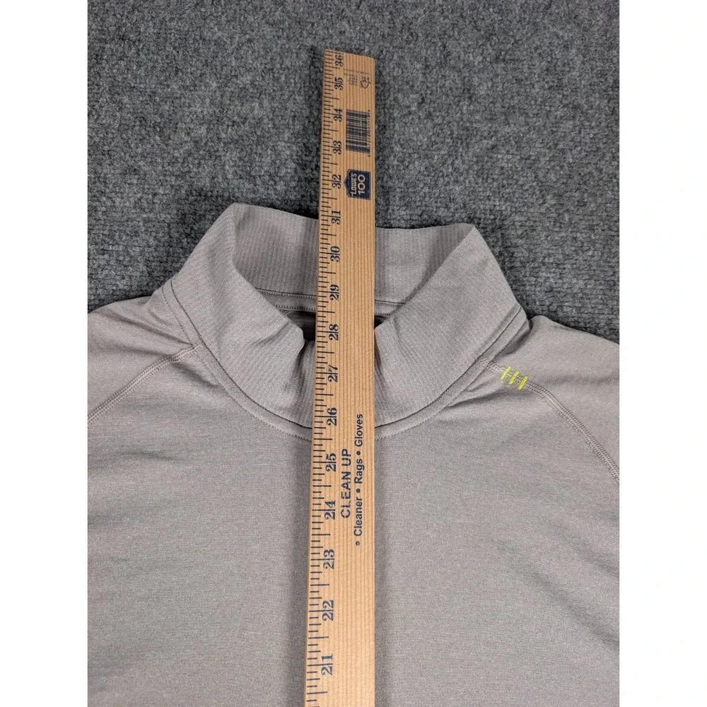 Lululemon Metal Vent Tech 1/2 Zip‎ Pullover Mens XL Light Gray Athletic